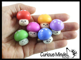 Adorable Soft Mushroom Figurines - Cute School Supply Gift - Desk Pet - Collectible Figurine