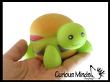 NEW - Turtle Burger Squishy Squeeze Stress Ball Soft Doh Filling - Like Shaving Cream - Sensory, Fidget Toy