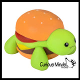 NEW - Turtle Burger Squishy Squeeze Stress Ball Soft Doh Filling - Like Shaving Cream - Sensory, Fidget Toy