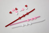 LAST CHANCE - LIMITED STOCK - Valentines Day Heart Threading Beads Matching Busy Bag - Color Matching Activity