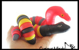 Set of 2 Large Articulated Snakes - Snake and Cobra -  Wiggle Fidget Jointed Moving Creature Toy - Unique