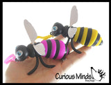 NEW - Bumble Bee Fidget - Clip-on Wiggle Articulated Jointed Moving Toy - Unique