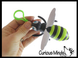 NEW - Bumble Bee Fidget - Clip-on Wiggle Articulated Jointed Moving Toy - Unique