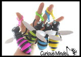 NEW - Bumble Bee Fidget - Clip-on Wiggle Articulated Jointed Moving Toy - Unique