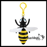 NEW - Bumble Bee Fidget - Clip-on Wiggle Articulated Jointed Moving Toy - Unique