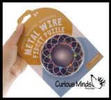 Wire Infinity Flower Magic Endless Folding Fidget Toy - Flip Over and Over - Bend and Fold Crazy Shapes Puzzle - ADD Anxiety