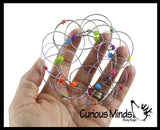 Wire Infinity Flower Magic Endless Folding Fidget Toy - Flip Over and Over - Bend and Fold Crazy Shapes Puzzle - ADD Anxiety