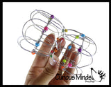 Wire Infinity Flower Magic Endless Folding Fidget Toy - Flip Over and Over - Bend and Fold Crazy Shapes Puzzle - ADD Anxiety