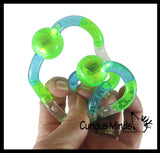 Tangle Atomic Light Up Braintools Fidget Toy - Bendable Connected Curved Fun Fidget - Textured