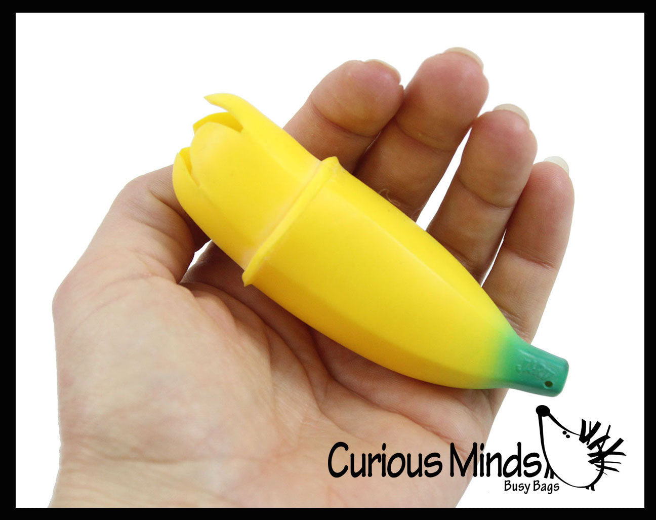 Pop Up Banana - Squeeze to Make Banana Pop Out - Fun Sensory