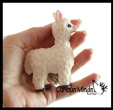 Llama Alpaca Stretchy and Squeezy Toy - Crunchy Bead Filled - Fidget Stress Ball