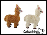 Llama Alpaca Stretchy and Squeezy Toy - Crunchy Bead Filled - Fidget Stress Ball