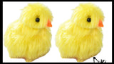 Chirping Chicks - Fuzzy Chick that Chirps in Your Hand - Easter - Chicken Lover Toy Gift