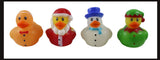 Christmas Rubber Duckies - Santa, Gingerbread Man, Snowman, and Elf Ducks - Cute Holiday Party Favor Decoration Gifts