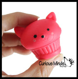 Cupcake Animal Mochi Squishy Animals - Surprise Blind Bag Kawaii -  Cute Individually Wrapped Toys - Sensory, Stress, Fidget Party Favor Toy