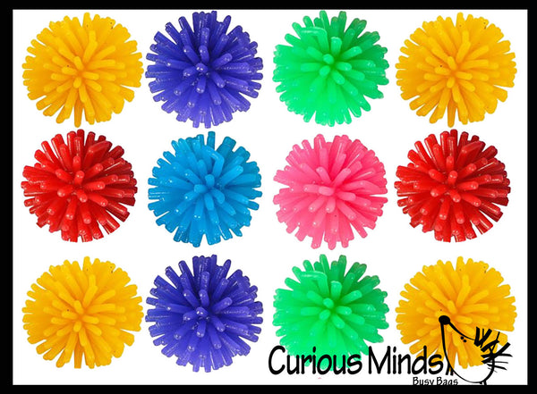 Soft Mini Spike Hedge Balls - Spiky Wooly Porcupine Balls - Sensory No ...