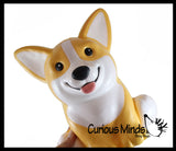 JUMBO Corgi Dog Squishy Slow Rise Foam Pet Animal Toy -  Scented Sensory, Stress, Fidget Toy