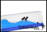 LAST CHANCE - LIMITED STOCK  - Penguins on a Wave - Moving Water -  Sensory, Stress, Fidget Toy