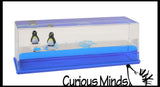 LAST CHANCE - LIMITED STOCK  - Penguins on a Wave - Moving Water -  Sensory, Stress, Fidget Toy