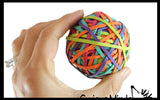 LAST CHANCE - LIMITED STOCK  - SALE - Rubber Band Ball - Fun Bouncy Ball - Hand Strengthening Fine Motor Toy - OT - Bright Neon Colors