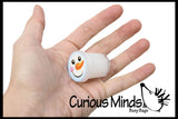 TINY White Snowman Slimes - Party Favors