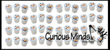 TINY White Snowman Slimes - Party Favors