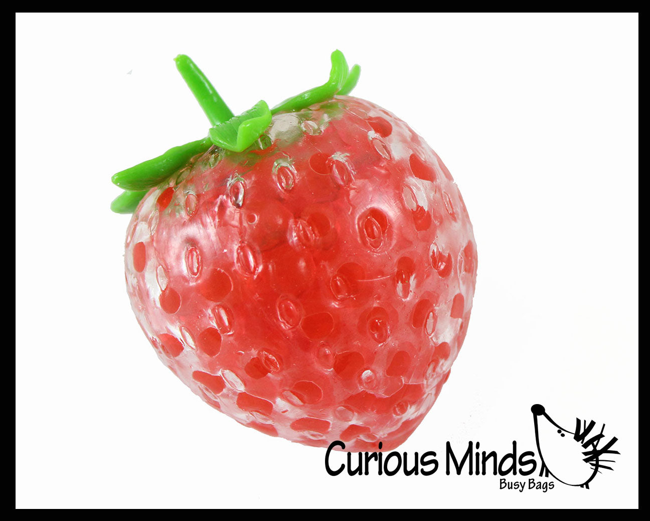 Strawberry Squeeze Toy Eye Popping Strawberry Squeeze Toy Stretchy