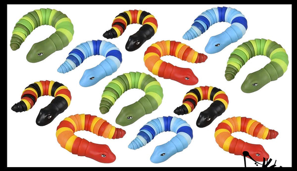 Large Articulated Snake Wiggle Fidget Jointed Moving Creature Toy - Un ...